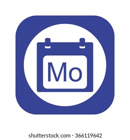 days of the week icon, vector illustration. Modern design. Flat design style
