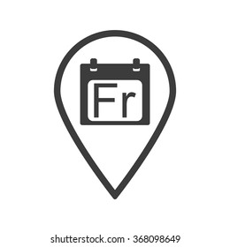 days of the week icon, vector illustration. Modern design. Flat design style