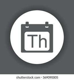 days of the week icon, vector illustration. Modern design. Flat design style