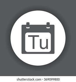 days of the week icon, vector illustration. Modern design. Flat design style