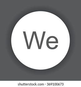 days of the week icon, vector illustration. Modern design. Flat design style