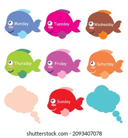 days of the week, label, teacher stuff, decoration, wall hanging, perfect for classroom decoration, back to school