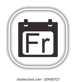 days of the week. Modern design flat style icon