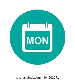 days of the week.  Modern design flat style icon.