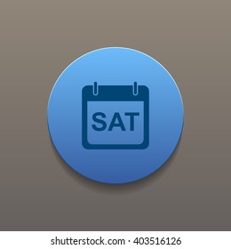 days of the week.  Modern design flat style icon.