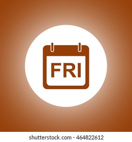 days of the week. Modern design flat style icon.