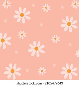 daysi pattern design over pink
