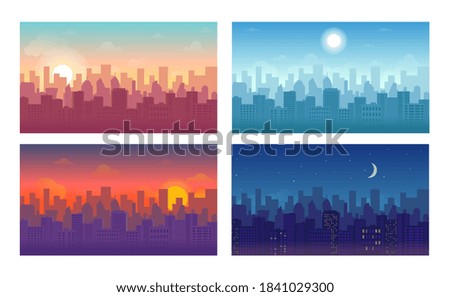 Similar – Image, Stock Photo An evening landscape of Malmo