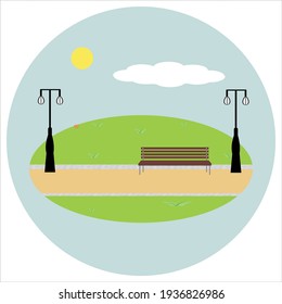 Daytime garden illustrations, To add a buzz to your designs, Flat vector designs