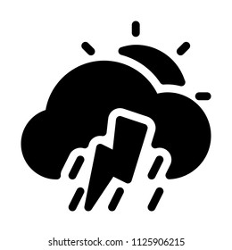 Daytime overcast thunder