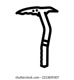 vector de icono de la línea de herramientas de dayton ax. signo de herramienta de cera de dayton. símbolo de contorno aislado ilustración negra