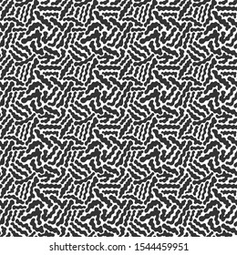 Dazzle black camouflage seamless abstract pattern. 