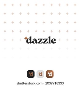 logo de dazzle con icono de estrella 