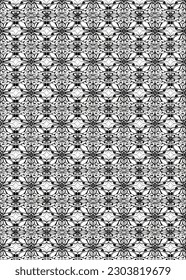 A dazzling black and white font pattern stands out against a plain background, creating an eye-catching display.