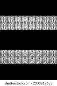 A dazzling black and white font pattern stands out against a plain background, creating an eye-catching display.