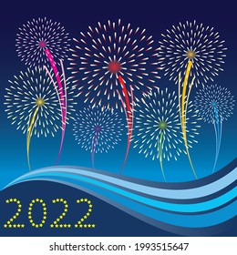 Dazzling, Firework, Happy, New year, Celebration, firework background
