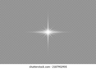 Dazzling flash. Bright Star. Magic dust. Brilliant vector. Bright sun. Glare. shining beam. Rash.
