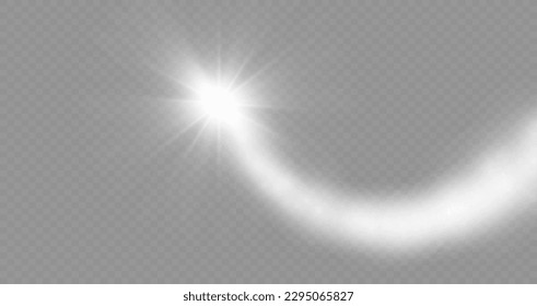 Dazzling flash. Bright Star. Magic dust. Brilliant vector. Bright sun. Glare. shining beam. Rash.