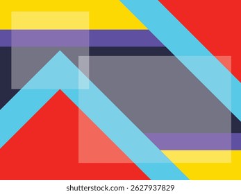 Dazzling fluorescent color triangle color block vector background