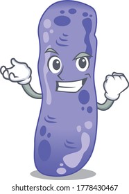 A dazzling legionella mascot design concept with happy face