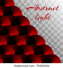 A dazzling New Year's background for the cover of a leaflet with a red metallic texture on the round elements