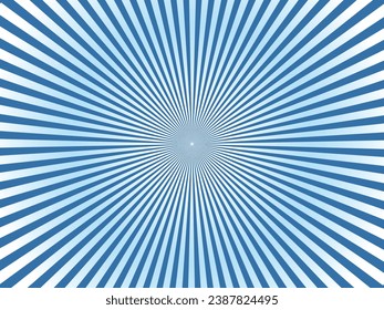 Dazzling and shining concentrated line background material_blue