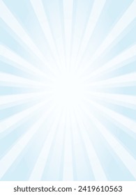 Dazzling sunlight-like, konzentrierte Linie Hintergrund Material_hellblau_vertikal