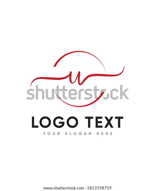 A\
dazzling.playful and romantic charm letter type U logo template,\
Vector logo for business and company identity\
