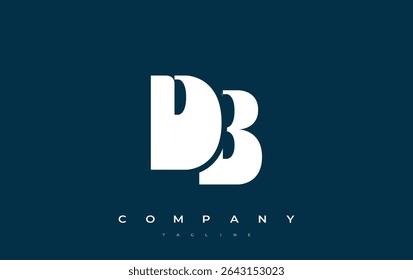 DB Abstract Geometric Logo Design. Modern and elegant logo design with simplistic typography elements, showcasing branding excellence.