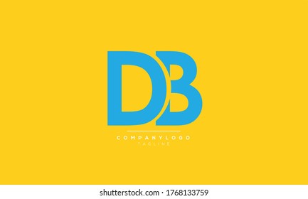 DB abstract initials logo design