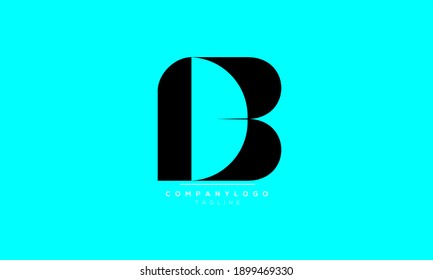 DB abstract initials monogram letter text symbol alphabet logo design