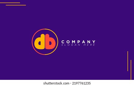DB Alphabet letters Initials Monogram logo BD, D and B