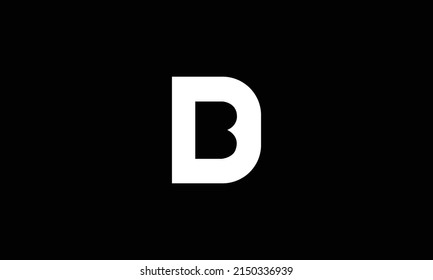 DB or BD Abstract initial monogram letter alphabet logo