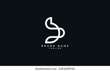 DB, BD, Abstract initial monogram letter alphabet logo design