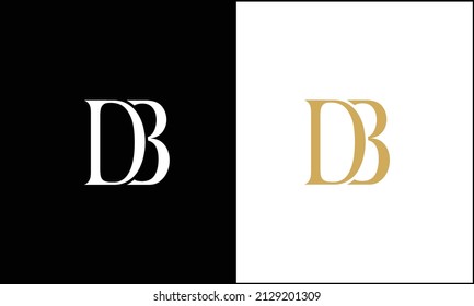 DB, BD Abstract Letters Logo Monogram