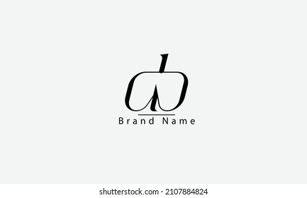 DB BD D B abstract vector logo monogram template