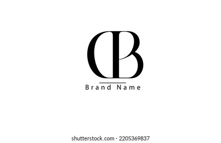DB BD D B abstract vector logo monogram template