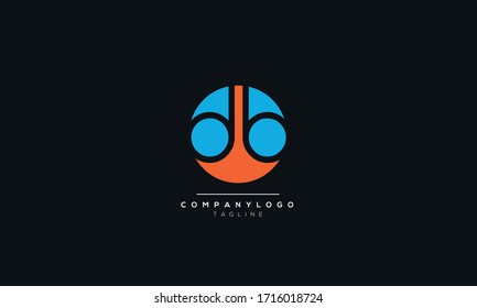 db bd d b Letter Logo Design Template Vector