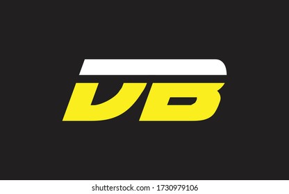 Initial-Logo-Design für DB oder BD-Buchstaben, Vector-Vorlage
