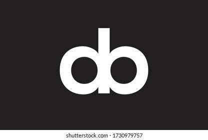 db or bd Letter Initial Logo Design, Vector Template