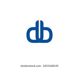 DB BD Logo design vector template