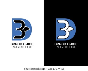 DB Bird Logo Design Template