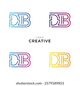 DB Creative Latter Logo Design. Monogram Design. By Custom Branding Logo. Creative Logo Design. Vector illustration. Modern Design. Logo Template.