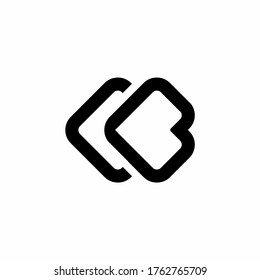 DB D B letter logo design vector