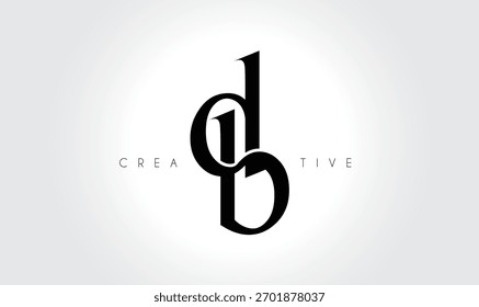 DB  Elegant Serif Monogram Logo – Luxury Lowercase Typographic Lettermark for Modern Branding