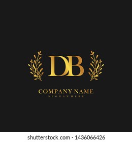 DB Initial beauty floral logo template