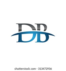 DB initial company blue swoosh logo