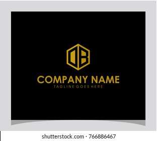 DB initial letter logo design