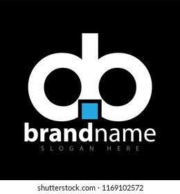 db initial letter logo icon vector template