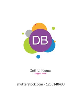 DB Initial logo template vector
